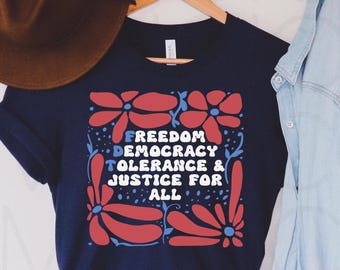 Chemise subtile anti-atout, chemise FDT anti-maga, cadeau anti-atout, chemise libérale, chemise démocrate, chemise féministe, chemise politique drôle