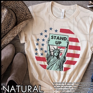 Stand up Peacefully shirt, Resistance Shirt, Anti trump shirt, Upside down flag tee, Statue of liberty shirt, American is not ok shirt