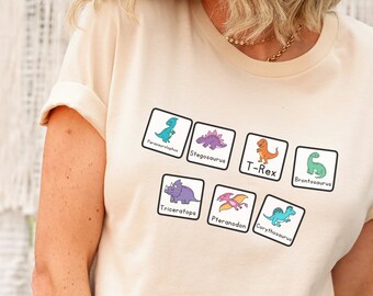 Dinosaur Shirt, ABA shirt, Special Education Teacher Shirt, Sped Teacher tshirt, Behavior Analyst shirt, Behavior Technician Shirt, SLP, aac
