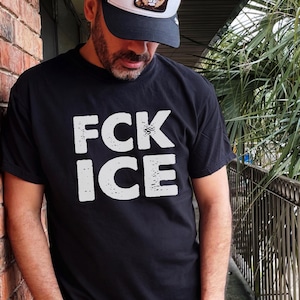 Abolish Ice Shirt, F*ck Ice Tshirt, proimmigration tee, Anti Ice shirt, No human is illegal, anti maga shirt, anti trump, political merch