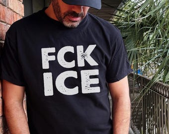 Abolish Ice Shirt, F*ck Ice Tshirt, proimmigration tee, Anti Ice shirt, No human is illegal, anti maga shirt, anti trump, political merch