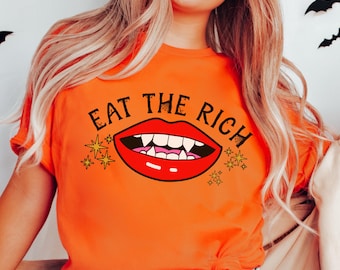 Eat the rich shirt, Anti Trump Shirt, Anti Billionaire tee, fight fascism shirt, anti capitalism tshirt, funny political merch, anti maga