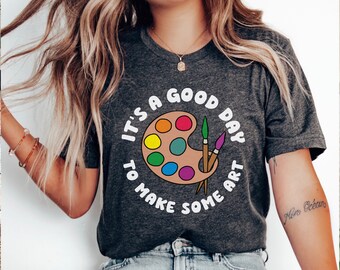 Art Shirt, Artist Gift, Painter Gift, Painting brushes shirt Teacher Shirt Art Tshirt, Art Teacher Shirt Artist T-Shirt Back To School Shirt