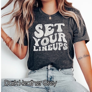 Set Your Lineups Shirt Lineups and Chill Football Shirt Fantasy Football Shirt football Shirt Sunday Football Shirt DFS Shirt