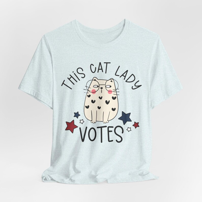 cat lady shirt, This cat lady votes shirt, Election 2024 shirt, Feminist Vote shirt, Liberal vote shirt, Cat ladies vote image 3