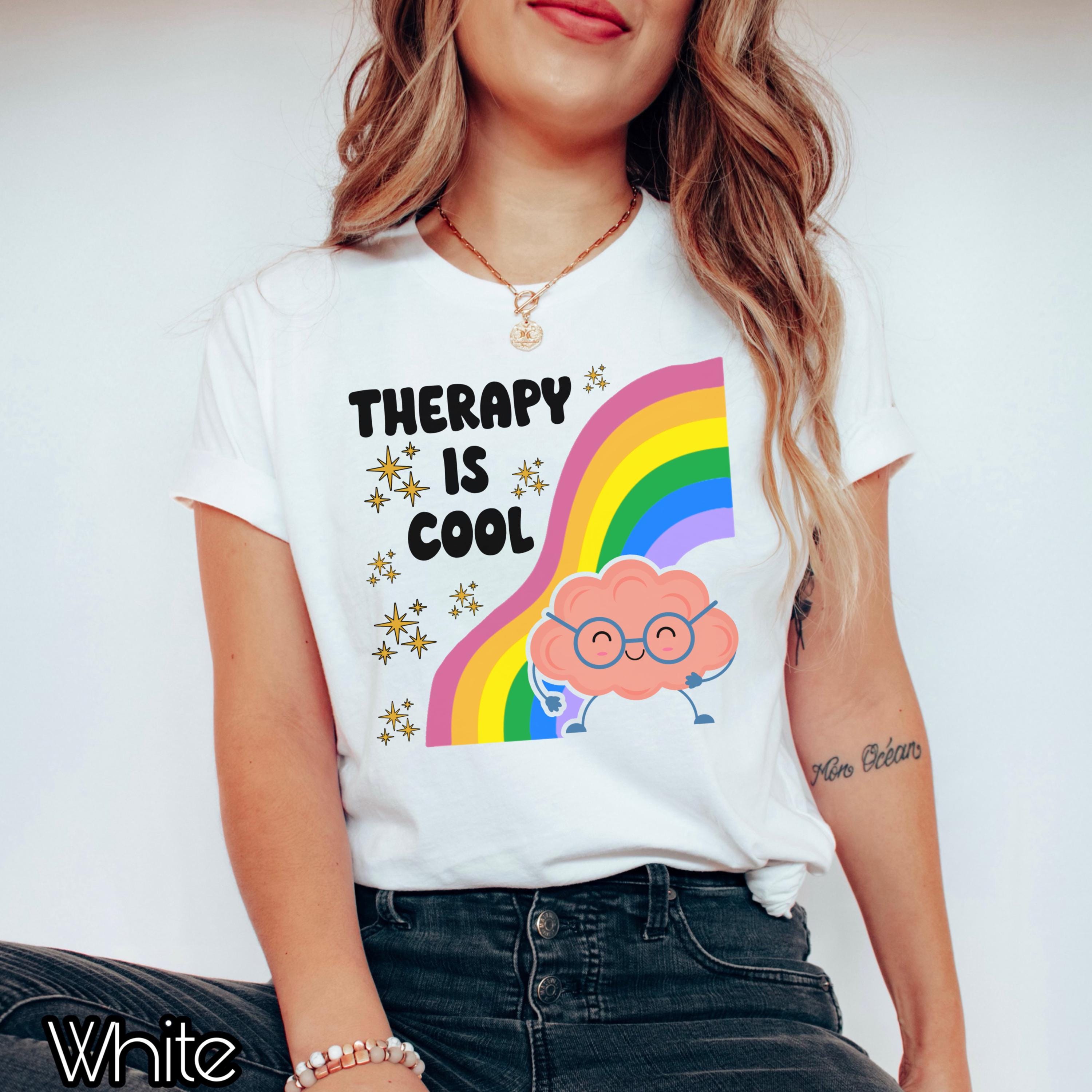 Therapy is Cool Shirt, Therapy Tee, Mental Health Shirt, Therapist Shirt,  Gift for Therapist, Anxiety Tshirt Psychotherapist Shirt, PTSD Top - Etsy  Canada