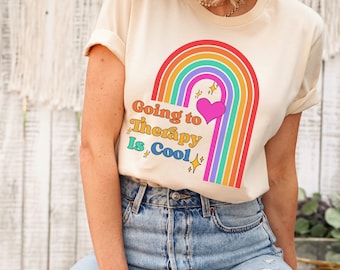 Therapy is cool shirt, Mental Health shirt, Therapist shirt, Gift for Therapist, Anxiety shirt, Mental wellness tee, awareness shirt