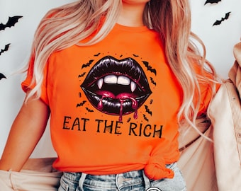 Eat the rich shirt, Anti Trump Shirt, Anti Billionaire tee, fight fascism shirt, anti capitalism tshirt, funny political merch, anti maga