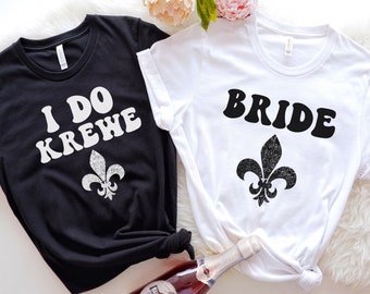 Nola Bachelorette Bride shirt, Mardi Gras Bachelorette shirt, Nola Bride shirt, New Orleans Bach Party, Bride Bourbon shirt, Lousiana Bach