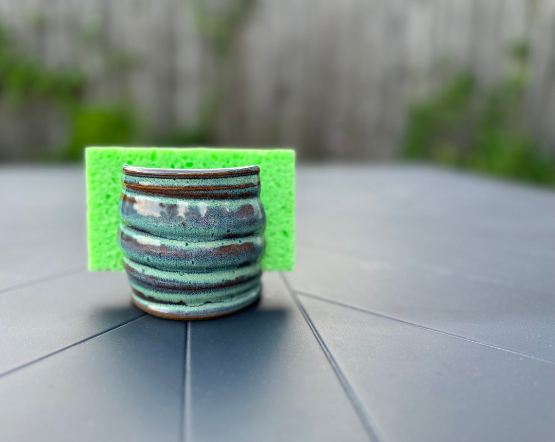 Handmade Ceramic Sponge Holder Handmade Pottery Stoneware Sponge Dish