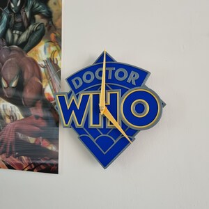 Doctor Who Logo Wall Clock - Ncuti Gatwa Era Logo