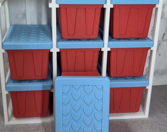 Cute mini totes storage and  rack 3d printed