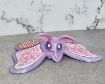 Moth figure 3d printed Leylina Figurines
