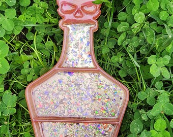 Potion bottle shelf.