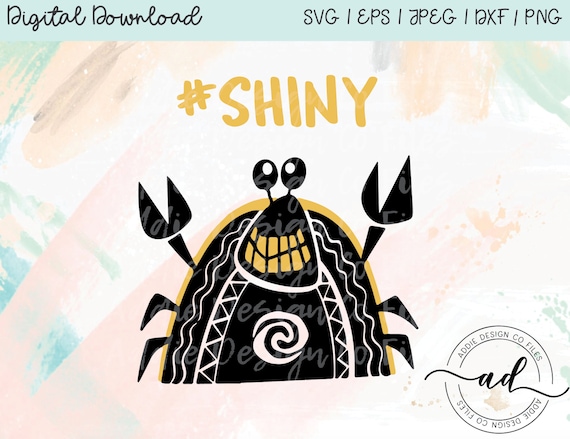 Disney Inspired Shiny Svg Moana Crab Tamatoa Shiny Etsy