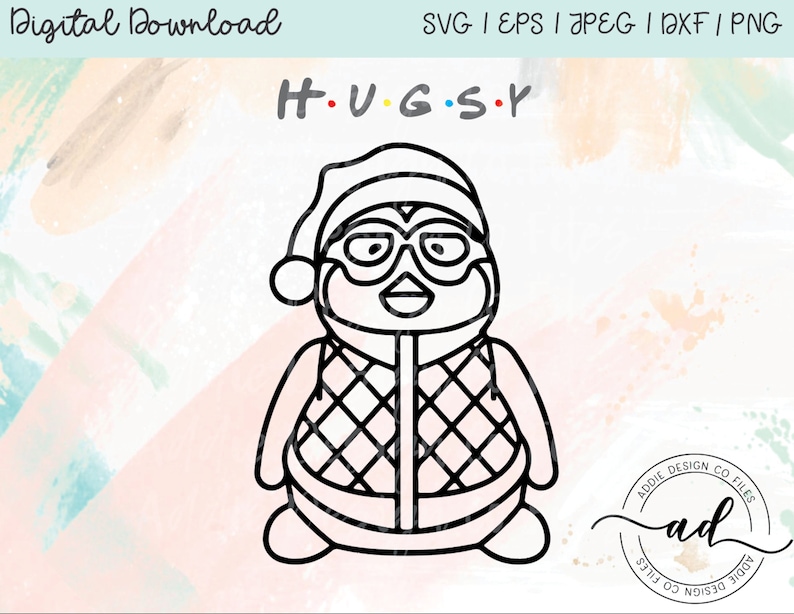 Hugsy the Penguin Friends Inspired SVG - Etsy