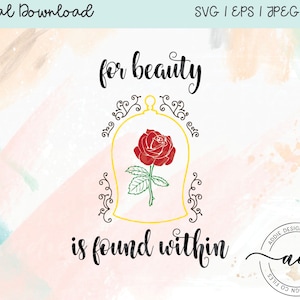 Disney Beauty & the Beast Inspired Digital File | Beauty Is Found Within