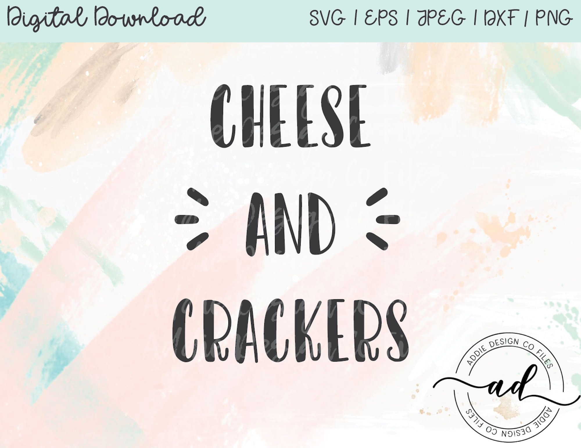 Bluey Inspired Svg Cheese Crackers Etsy