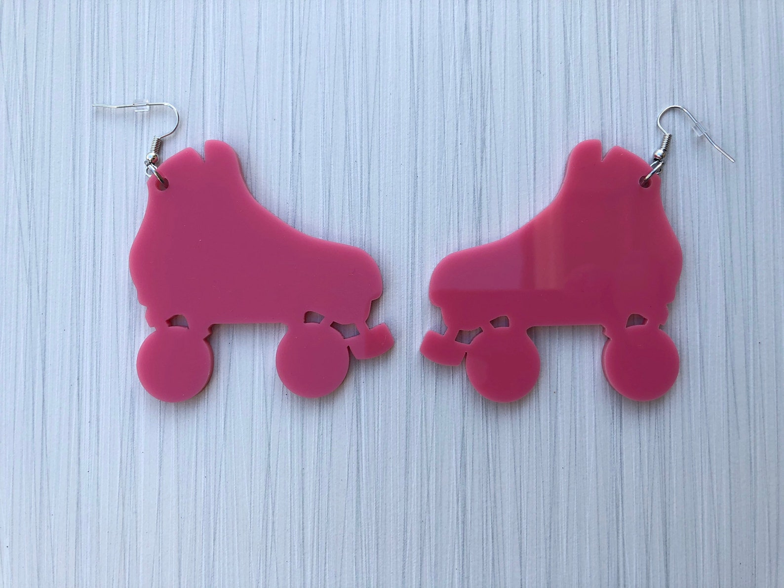 Roller Skate Acrylic Earrings Etsy UK
