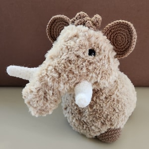 Crochet Pattern Woolly Mammoth Plush