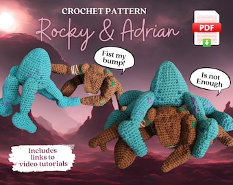 Crochet Pattern - Rocky and Adrian Eridians Plushes