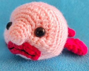 Virkmönster - Blobfish Plush
