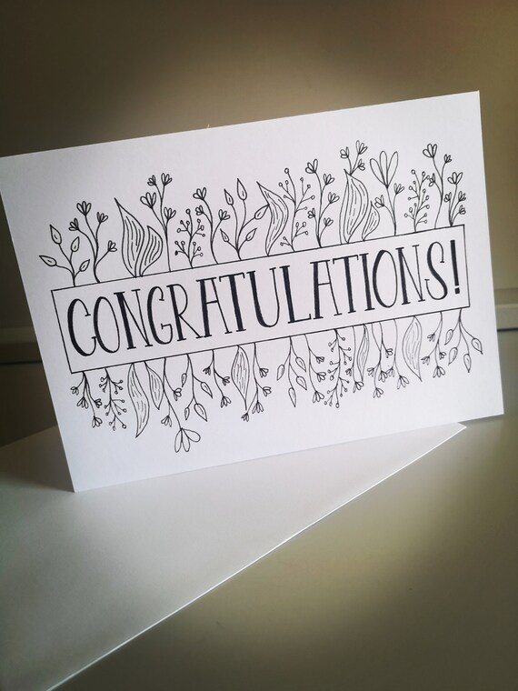 Congratulations Card - Etsy