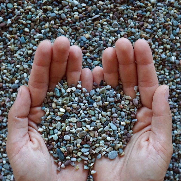 Tiny Beach Pebbles * Mediterranean Stones * Fairy Garden Decor * Resin Craft Supplies * Petite Pebbles * Terrarium Accents * Zen Garden