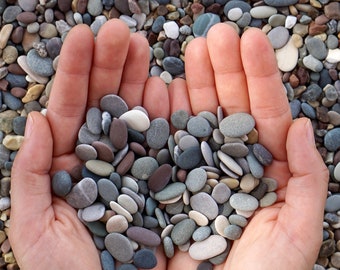 Smooth Rounded Tiny Pebbles * Beach Stones for Crafts * Colorful Beach Pebbles * Mosaic and Terrarium Supplies * Natural Pebbles for Art