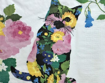Cat Rice Paper Napkin Decoupage Rice Paper Rice Paper Tissue Decorative paperTissueNapkins Scrapbooking Decorative Napkin