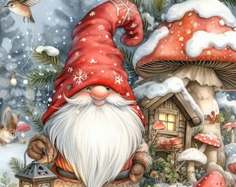 74 images Christmas Gnome Images Digital Art Printable Kit Instant Digital Download Digitals Scrapbooking Journaling Card Making