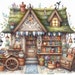 55 Images Whimsical Book Store Images Digital Art Printable Instant ...