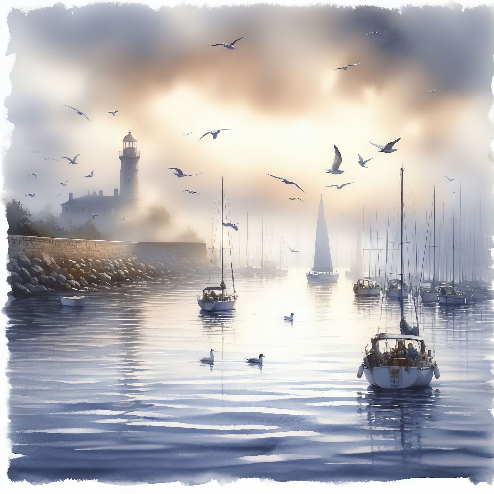 52 Images Misty Harbor Digital Art Printable Instant Digital Download 52-images-misty-harbor-digital-art-printable-instant-digital-download