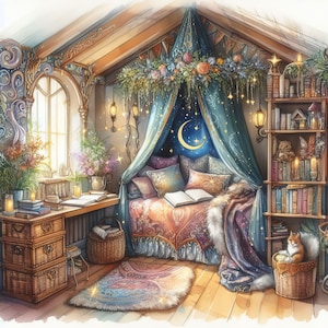 54 Images Magical Room Images Digital Art Printable Kit Instant Digital