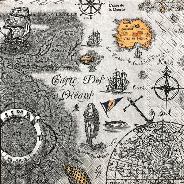 Decoupage World Map Etsy