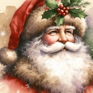 50 imagens vintage imagens de papai noel arte digital kit para impressão download digital instantâneo imagens vintage scrapbooking diário criação de cartão