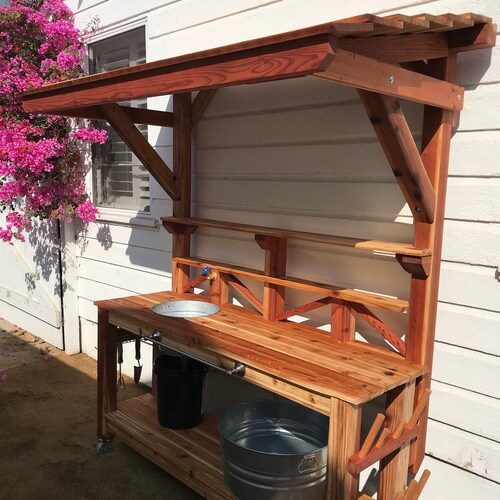 Potting Bench / Garden Table Etsy