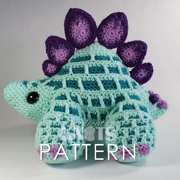 Crochet Pattern - Stegosaurus **PATTERN ONLY**