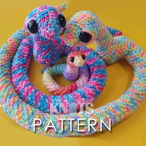 Crochet Patterns - Big & Mini Snakes - *Please read before purchasing*