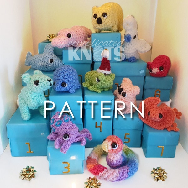 CROCHET PATTERNS - 12 Miniature Australian Animals - **Please read before purchasing***