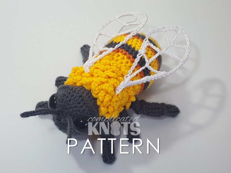 Crochet pattern Bumblebee PATTERN ONLY image 1