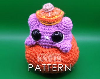 Crochet Pattern - Kitty in a Pumpkin - No sew - ***Please read before purchase***