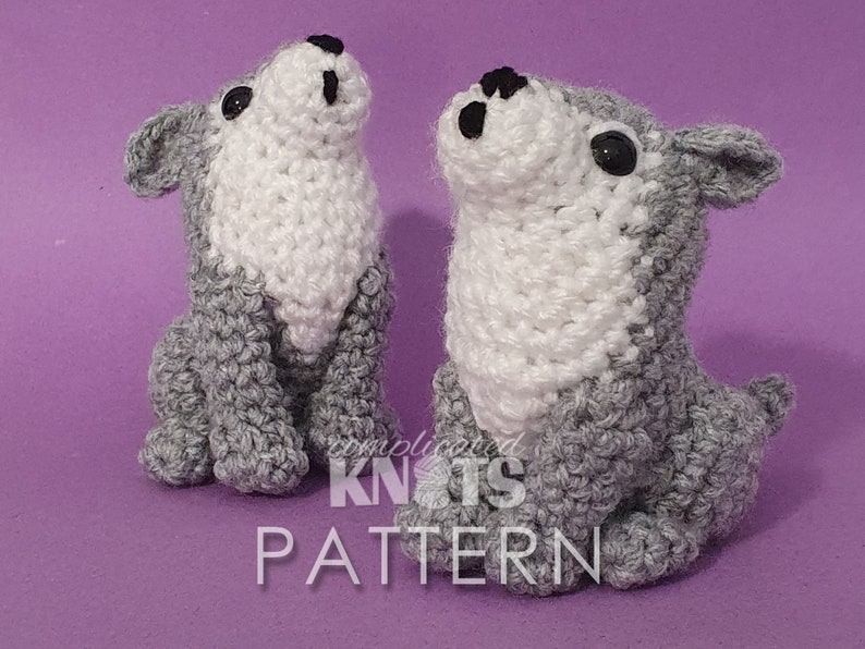 Crochet Pattern - Howling Wolf ***Read before purchasing!*** image 1