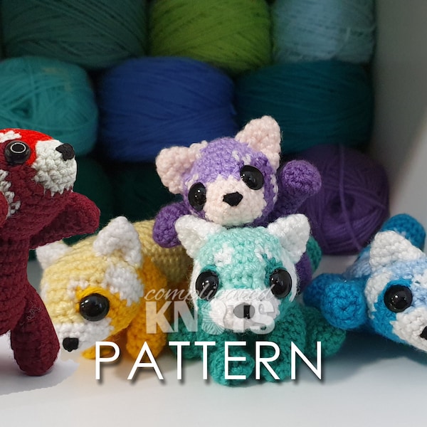 Crochet Pattern - Red Pandas - 4 poses! ***Please read before purchasing*