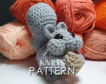 Crochet Pattern - Squirrel with acorn ***Please read before purchasing***
