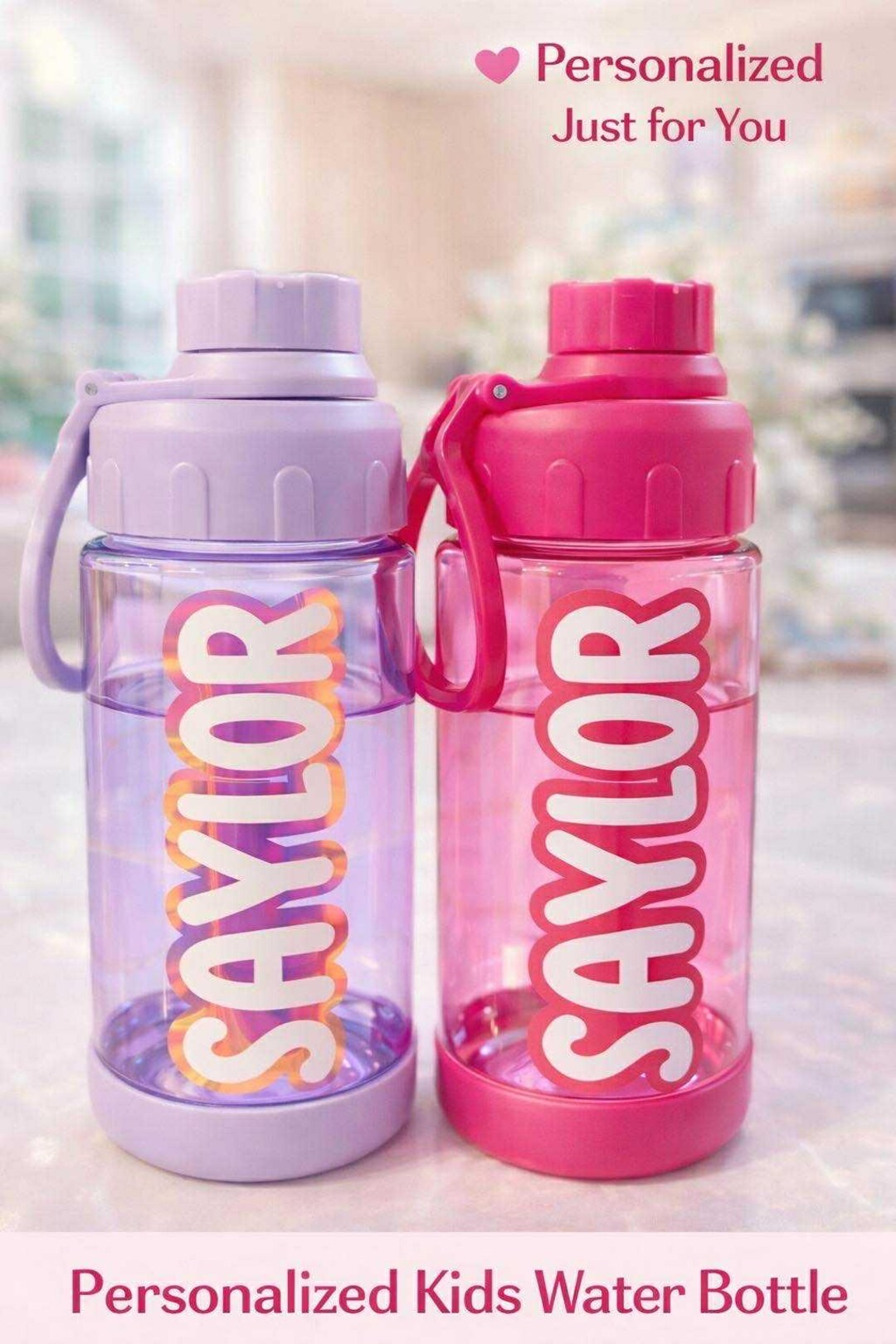 Personalized Kids Water Bottle | Custom Name, Bpa-free - Etsy