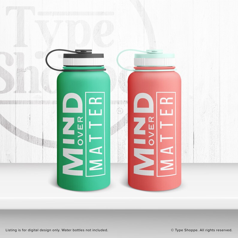 Motivational Quotes SVG Design | Mind Over Matter | Original Art ...
