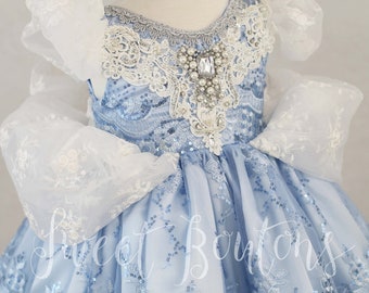 Cinderella Princess Dress | Couture Cosplay | Disney Princess Dress | Twirl Dress | Girls Halloween Costume | Disney Cinderella Inspired