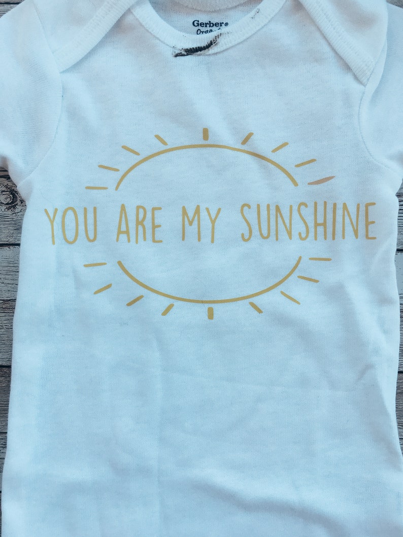 You Are My Sunshine Baby Clothes New Baby Bodysuit | Etsy