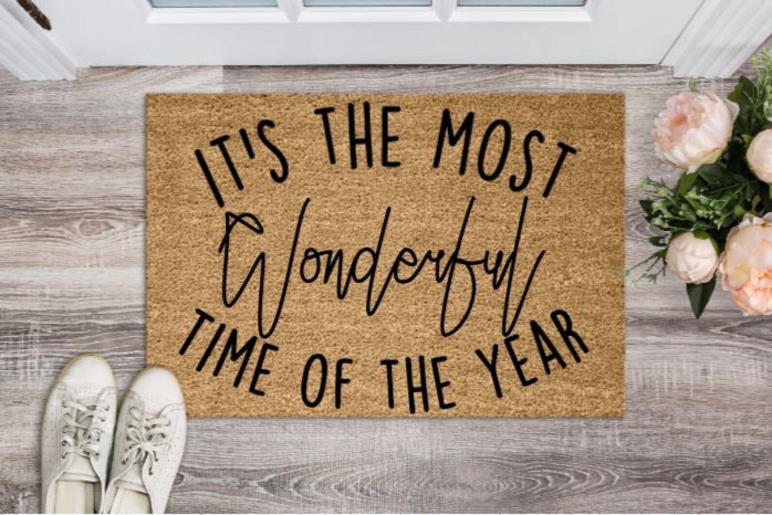 Christmas Themed Doormat Holiday Gift | Etsy